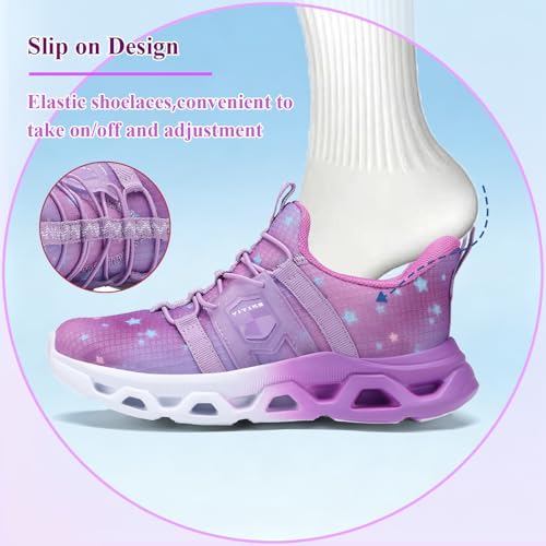 Image of VITUOFLY Boys Girls Sneakers Kids Mesh Lightweight Running Tennis Shoes