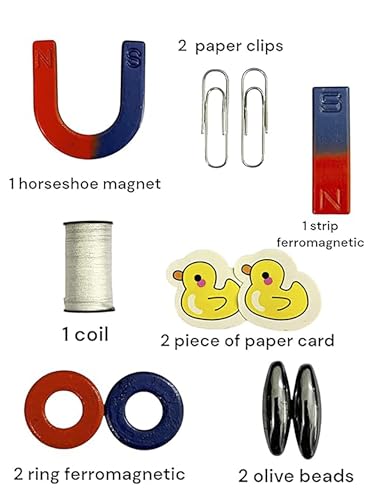 Image of Small Educational Magnetic Science Experiment Kit - Return Gifts Birthday Party for Kids - Return Gift for Kids Birthday Age 6-10 8-12 Years (Pack of 1) Random Color