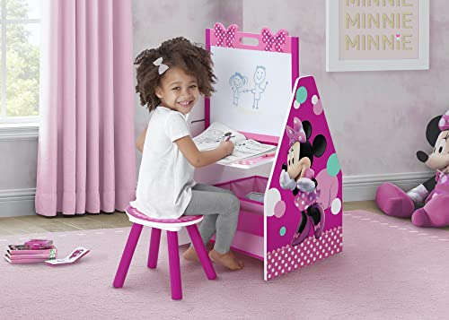 image for Delta Children Deluxe Kids Art Table | Easel, Desk, Stool, Toy Organiz