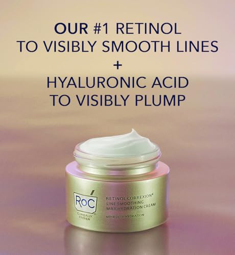 RoC - Retinol Correxion Line Smoothing Max Daily Hydration - Intensive Anti-Wrinkle & Anti-Aging Moisturiser - 48-Hour Moisture - Hyaluronic Acid & Pure RoC Retinol - 50 ml - Image 5