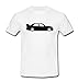 Produktbild T-Shirt 190er 190 Motiv W201 EVO Youngtimer Auto PKW weiß/schwarz Gr. XXL