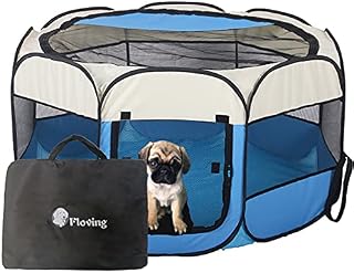 Floving Portable Foldable Pet Dog Cat Puppy Playpen/Outdoor use -8 Panel,Water resistant