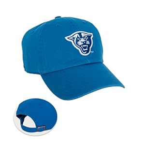 Georgia State University Hat Panthers GSU Baseball Hats Cap Adjustable Adult Team Color (Design 1) Blue
