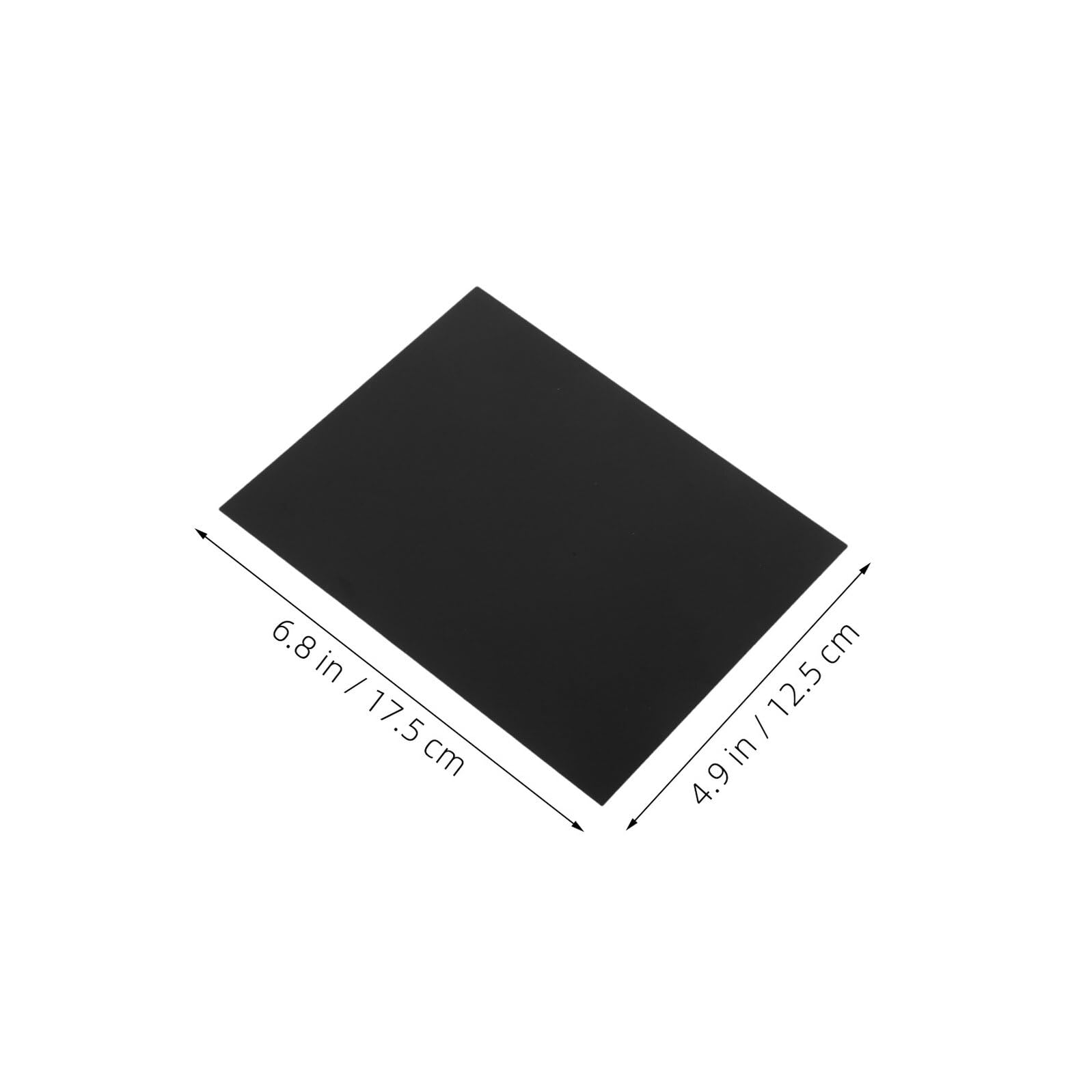 5 Stück 5 Gravierbare Eloxierte Aluminium Rohlinge 7 X 5 Zoll Schwarz Leere Büroschilder Korrosionsbeständige Metallplatten für Türbeschriftung und Gravur Austauschbare