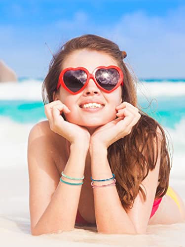 Long Tiantian 12Pcs Boho String Bracelets For Teen Girls Summer Bracelets For Beach Surfer Bracelets Set Waterproof Bracelets For Women(U-12Pcs-String Bracelets) #TOP1