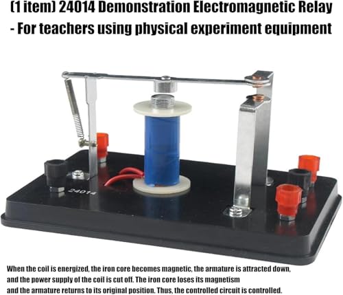 FENOKD Electromagnetic Relay Educational Experiment Kit, Open and Closed Contacts Demonstration Model, Electromagnetism Physics Teaching Instrument, Professional Lab Equipment F - Image 7