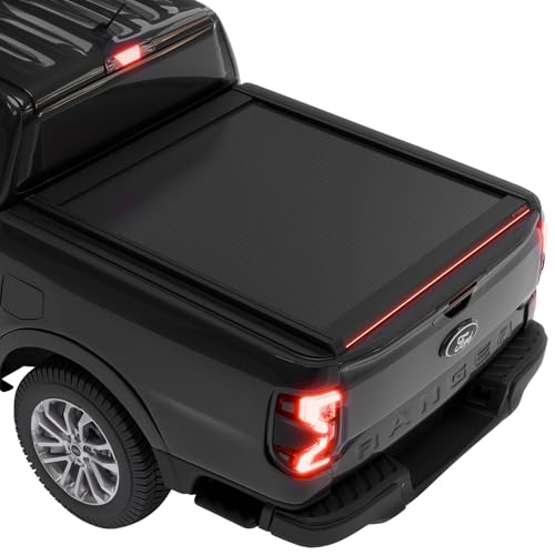 Retractable Hard Truck Bed Tonneau Cover Fits 2024-2026 Ford Ranger