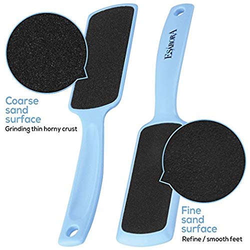 Foot Scrubber Foot File Callus Remover, Esarora Double-Sided Pedicure Tools Foot Care Pedicure To Remove Hard Skin (Pack Of 4) #TOP1