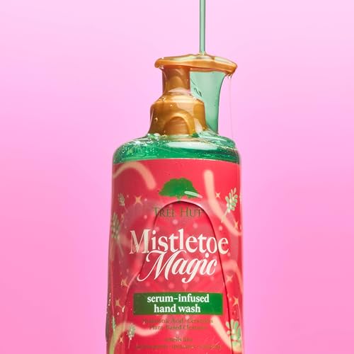 Image of Tree Hut Mistletoe Magic Serum Infused Hand Wash, Nourish & Hydrate Hands, Strengthening Skin Care, Long-Lasting Scent, Cleanse & Lock in Moisture, Cermamide, Holiday Gift & Stocking Stuffer, 11 fl oz