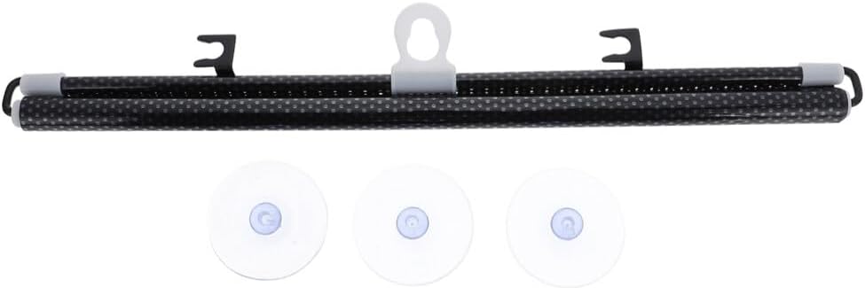 Hemoton Blackout Roller Blinds with Suction Cups 49.21X15.74In Nail-Free Window Shade for Privacy Light Control Sun Blocking in Kitchen Bedroom Living Room