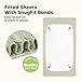 2-Pack Waterproof Baby Crib Sheets for Boys, Girls - 52x28 Viscose Derived from Bamboo Toddler Bed Sheet Neutral, Fitted Crib Mattress Protector Cover for Baby Bedding, Soft & Gentle (Avocado)