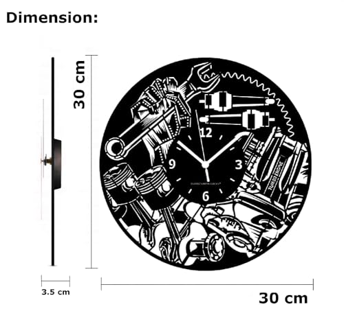 Instant Karma Clocks, Black, 30cm - Image 2