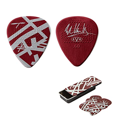 Dunlop Picks - Eddie Van Halen Shark - Pick Tin 6, Red & White