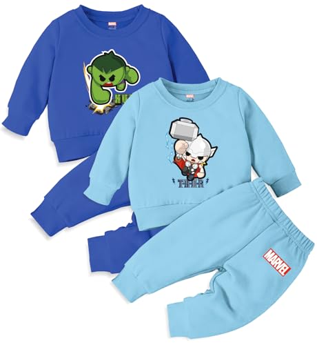Image of Minicult Kids Cotton Co-ords Full Sleeve Sweatshirt and Pant Set with Character Print