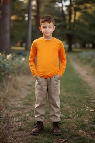 Image of Cadidi Dinos Boys Girls Long Sleeve Shirts Cotton Casual Crewneck Printed Kids T-Shirts