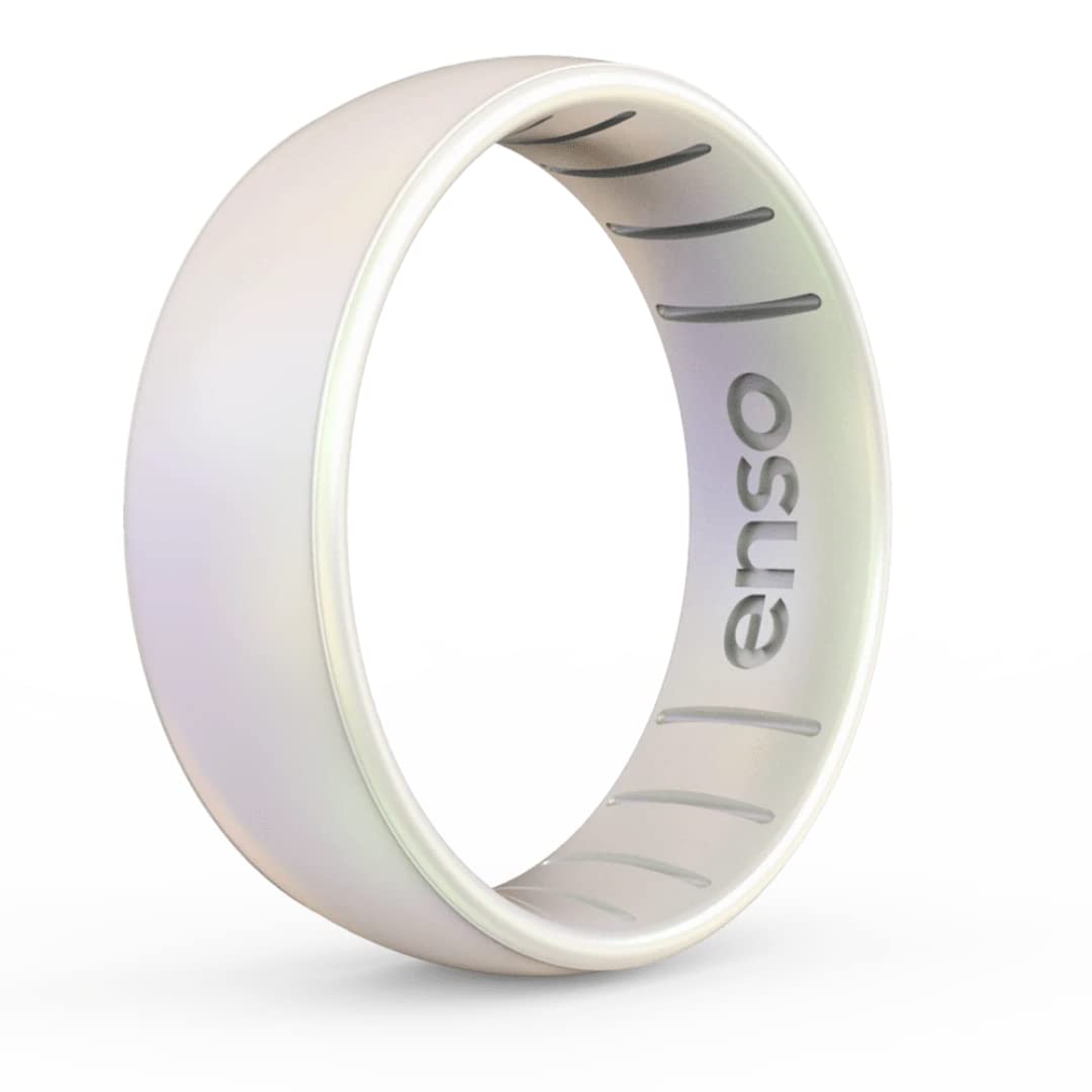 Enso Rings Classic Legend Silicone Ring - Made in The USA - an Ultra Comfortable, Breathable, and Safe Silicone Ring - Men's and Women's Silicone Wedding Ring