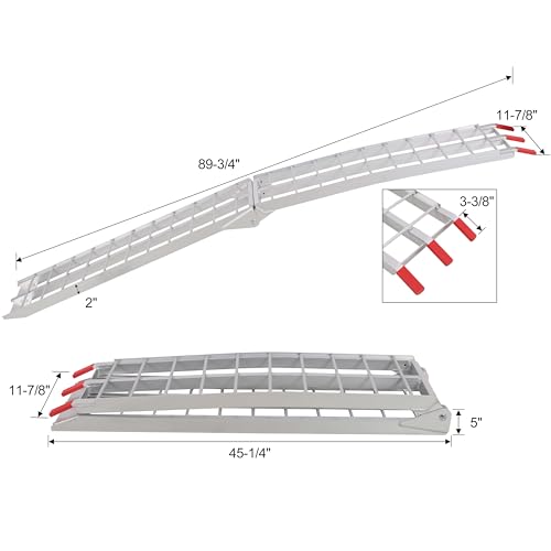 Rampas de carga plegables de aluminio 7.5 pies 1500 lbs miniatura 2