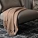 EP Mode 100% Pure Cashmere Throw Blanket for Sofa, Classic Design with Gift Box (Rugby Tan)