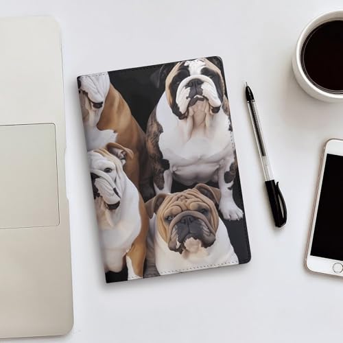 Couverture rechargeable en similicuir bouledogue A5 pour vos plans
