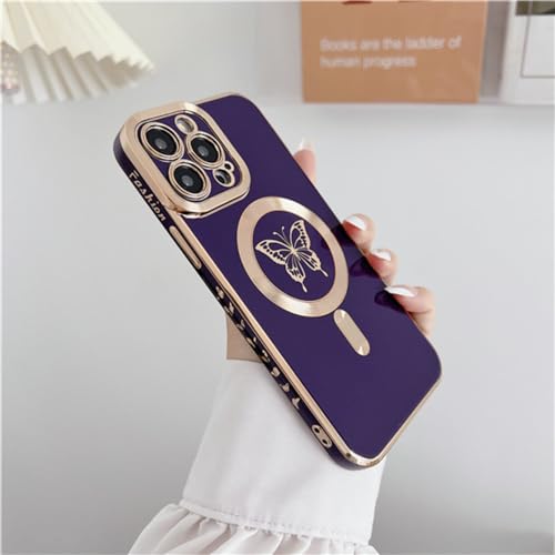 Housse de protection pour iPhone 14 13 12 protection appareil photo et aimant puissant