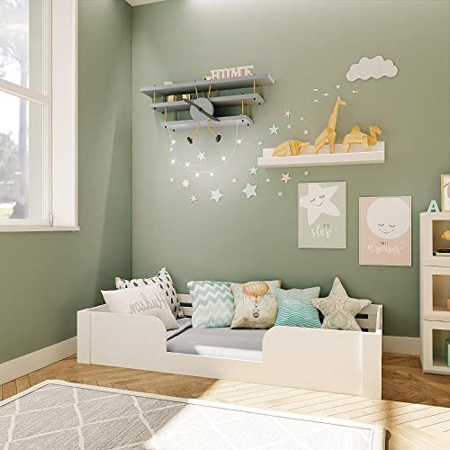 Cama Infantil Montessoriana Solteiro Liz Branco Perfect Wood