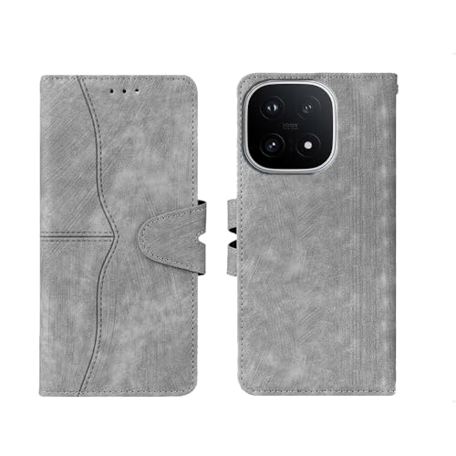 Image of amazon basics iQOO 15 5G Flip Cover | Card Pockets Wallet & Stand | Flip Cover for iQOO 15 5G (Gray)