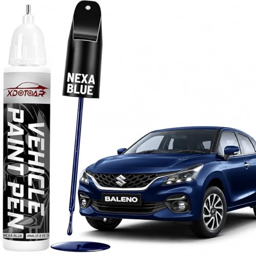 Image of xdotoar Car Touch Up Paint for Maruti Suzuki Baleno Nexa Blue (ZYR) | 2K Paint Technology | Exact Color Match | Car Scratch Repair Paint | Automotive Touch Up Paint | Quick Dry | 18ml