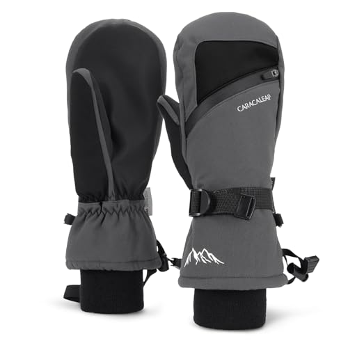 Winter Ski Mittens for Men Women Cold Weather- Warm Snow