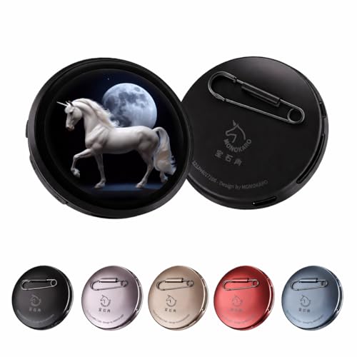 Monokaro Smart E-badge 1.85" HD IPS Touch Display Image GIFs Sideshow & Videos Customizable Wearable Mini Screen Digital Pin Badge self‑expression, cheering, support, event, anime/cosplay/fandom