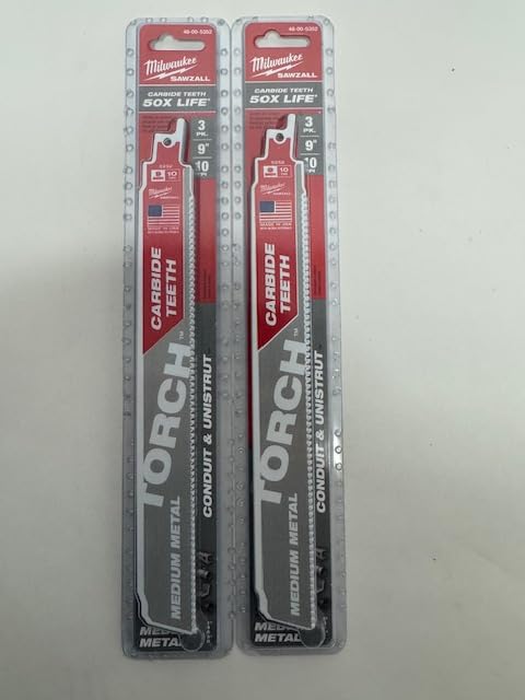 Milwaukee Electric - 9IN 10TPI Torch Blade 5PK