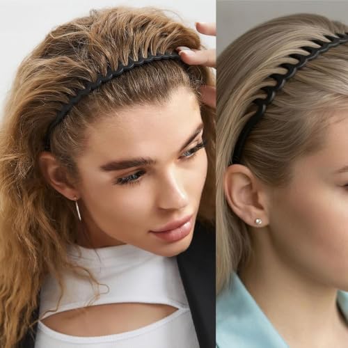 Diversa Store Diversa Pack of 6 Non-Slip Zigzag Hairbands for Women - Image 6