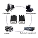 SinLoon DB9 Connector Adapter RS232 Serial Port D-SUB Adapter Plate Breakout Board Solder-Free (1-Pair Male+Female with Screwdriver, Black Rubber Core, Long Bolts)
