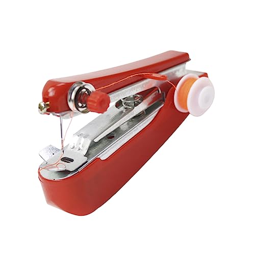 Imagen de HOODANCOS Mini Máquina de Coser Portátil Roja Función Básica y Operación Manual para Costura en Casa y Viajes
