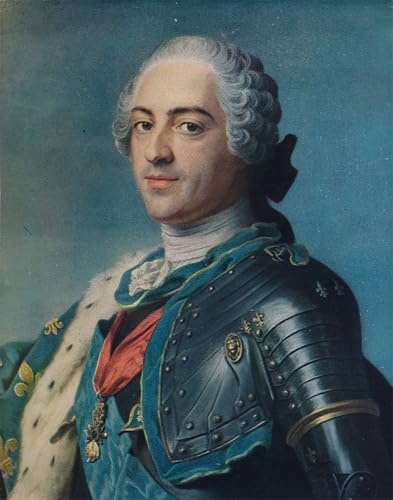 Affiche Louis XV de Maurice Quentin De La Tour impression de qualité musée sur toile 60x90cm