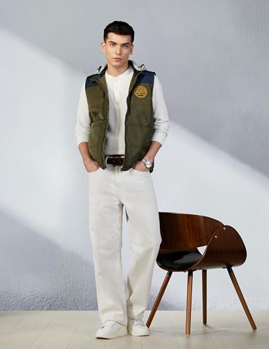 Image of Max Men Polyester Colorblocked Hooded Standard Length Puffer Jacket