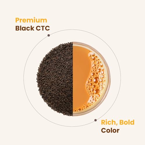 Image of Sammvaad Premium Kadak CTC Chai - 250g | Strong & Aromatic Assam Tea | Graded CTC Tea for Rich Flavor | Makes 135 Cups | Freshness Sealed Pack