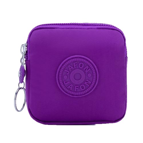 マルチカラーポーチ ナイロン素材 トラベルアクセサリー収納 安全な開閉デザイン 財布