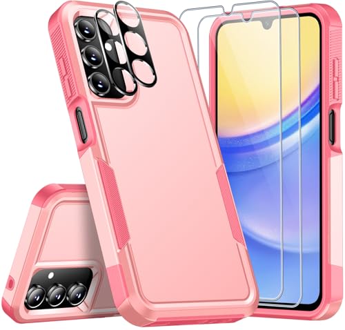 Coque Samsung Galaxy A15 5G SPIDERCASE antichoc avec verre trempé lot de 2