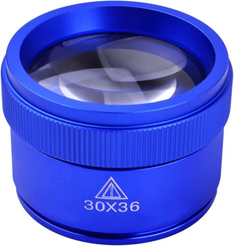 BronaGrand 30X Pocket Jewelry & Coin Magnifier (Blue)