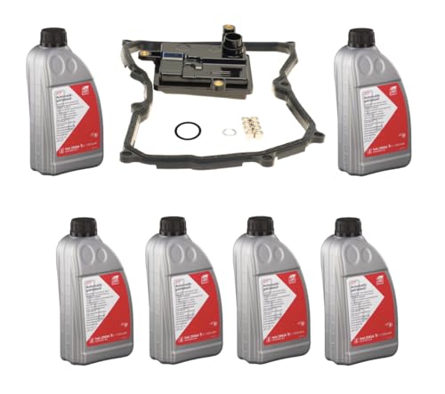 Auto Transmission Service Kit: 6L ATF Fluid + Filter for VW 1.8L Beetle Passat Jetta (2014-2017)