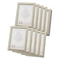 Amazon.co.jp: 【A4サイズ（297×210mm）】OA額スタンド付き 金銀