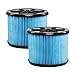 WORKSHOP Wet Dry Vac Filters WS12045F2 Fine Dust Wet Dry Vacuum Filters (2-Pack - Shop Vacuum Filters) For WORKSHOP 3-Gallon To 4-1/2-Gallon Shop Vacuum Cleaners