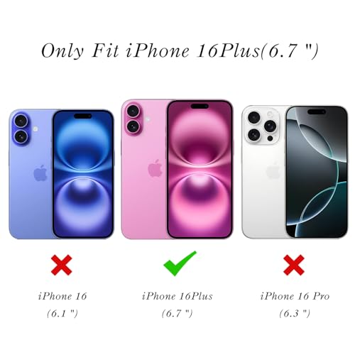 Coque iPhone 16 Plus violette compatible Magsafe protection fine caméra - 7