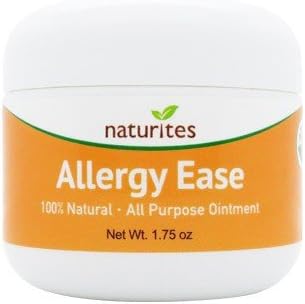 Allergy Ease Cream (Peppermint) 1.75 oz. All Purpose, 100% Natural, Handmade in USA. Doctor's Formula for Eczema, Psoriasis, Irritated, Itchy, Sensitive, Dry Skin on Face, Hands and Body.