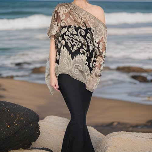 Formal Wedding Wrap Evening Shawl Sheer Black Organza Scarf Dressy Stole Plus Size Poncho Off The Shoulder Top Fancy Cape3