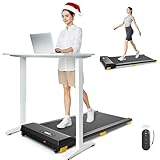 Walking Pad with 9% Incline, Compact Under Desk Treadmill for Home, 2.5HP Powerful 3 in 1 Portable Treadmill with Remote Control, Walking Pad for Home and Office