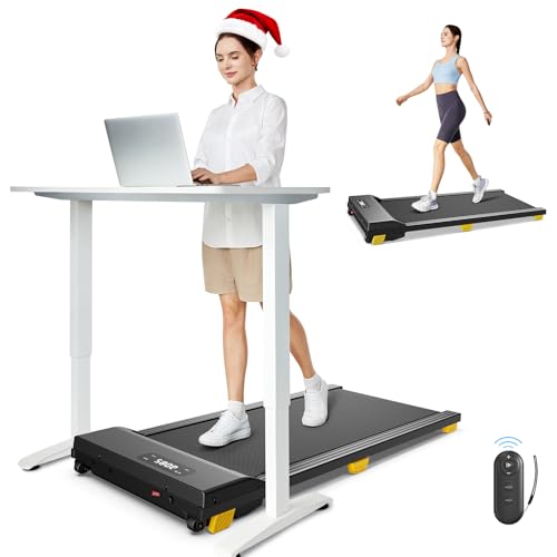 Walking Pad with 9% Incline, Compact Under Desk Treadmill for