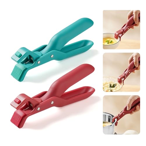 Anti-Scald Bowl Clip,Multi-Purpose Silicone Non-Slip Heat Insulation Anti-Scald Clamp,Air Fryer Pans Gripper For Dish Bowls Pots Plates (2Pcs)