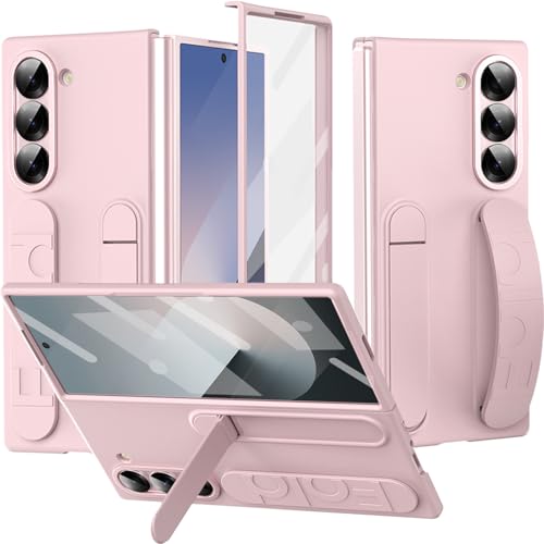 Ninki for Samsung Galaxy Z Fold 6 - Cute Protective Case with Wrist Strap & Kickstand, Screen Protector - Women's Pink by NINKI - Used condition - US$13.17
