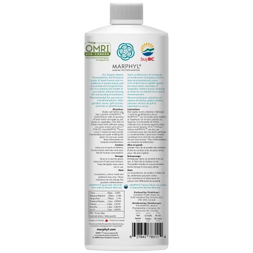 Marphyl 627843783114 Organic Liquid Fertilizer - Outdoor & Indoor Plant Food - All-Purpose, Nutrient-Rich Lawn Fertilizer & Soil Enhancer thumb #8